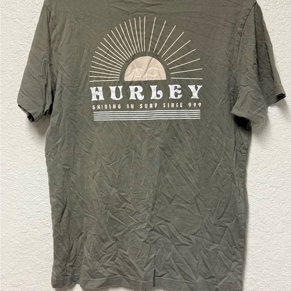HURLEY Men's Green Sunburst Tee Size Medium - Picture 13 of 16